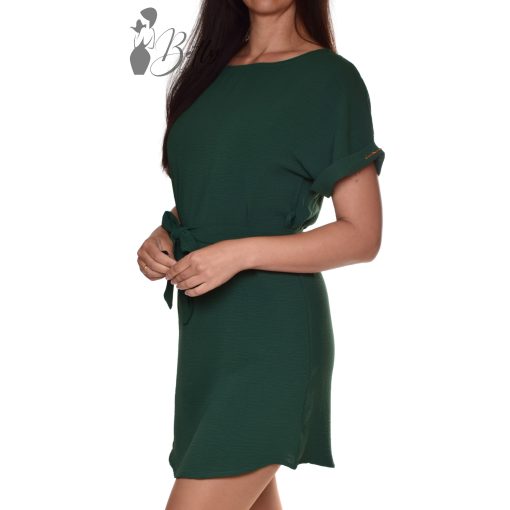 Derékban öves, rövid ujjú ruha S/M, M/L