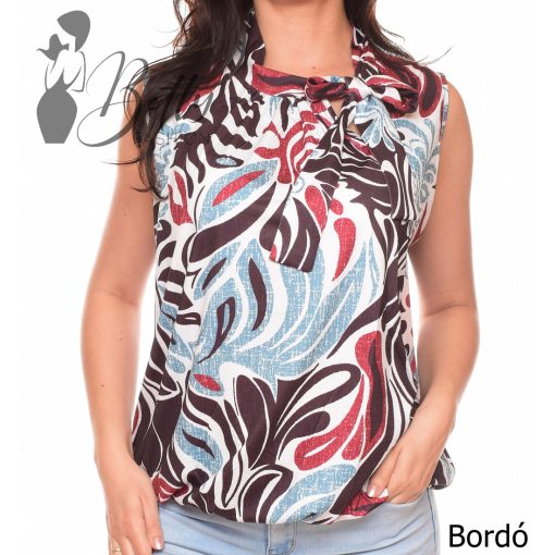 Nyakánál megkötős, alján gumis felső S/M, L/XL