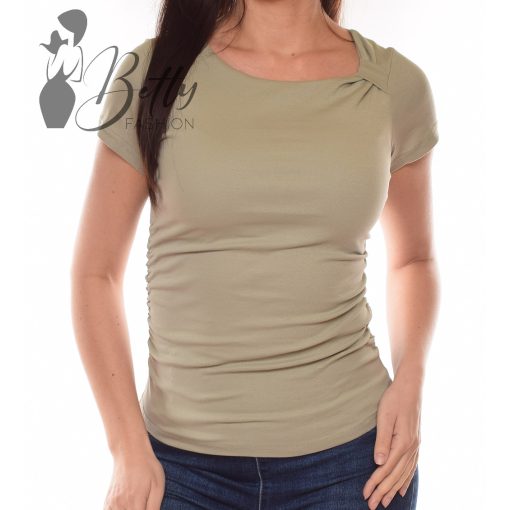 Különleges kivágású, ráncolt felső S/M, L/XL