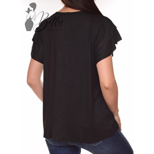 Fodros ujjú, A-vonalú felső M/L, XL/2XL 