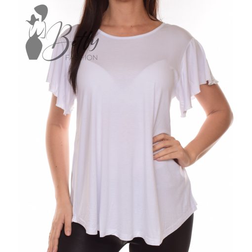 White Top with Jewelry Embellishment S/M