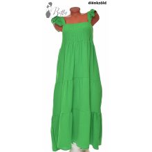 Fodros pántú, felül smokkolt ruha M/L, XL/2XL