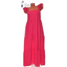 Fodros pántú, felül smokkolt ruha M/L, XL/2XL