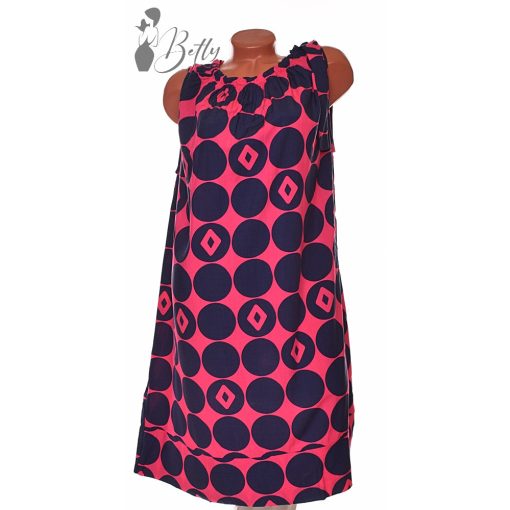 Mintás, nyakánál megkötős ruha M/L, XL/2XL