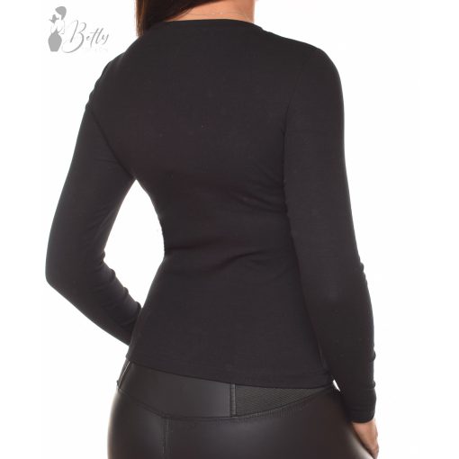 Mellnél horgolt betétes és gyöngyös felső S/M, L/XL