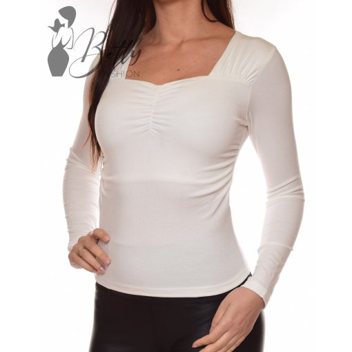 Mellnél és vállnál ráncolt felső S/M, M/L