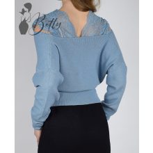 White Top with Jewelry Embellishment S/M