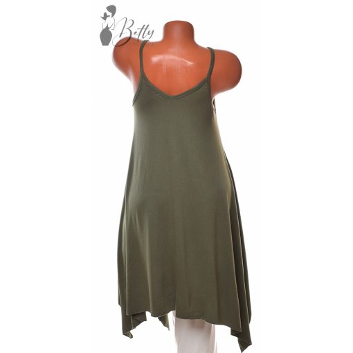 Egyszínű, aszimmetrikus aljú tunika S, M, L