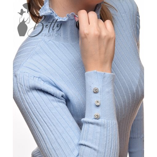 White Top with Jewelry Embellishment S/M