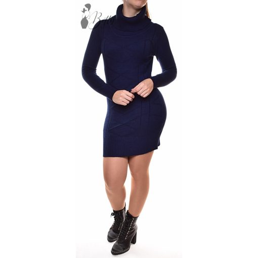 Anyagában mintás, garbós, kötött tunika S/M, L/XL