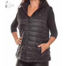 Fekete színű, steppelt mellény 3XL-7XL
