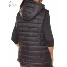 Fekete színű, steppelt mellény 3XL-7XL