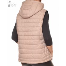 Púder színű, steppelt mellény 3XL-7XL