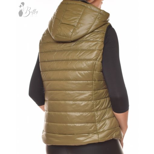 Sötétzöld színű, steppelt mellény 3XL-7XL