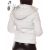   Fehér színű, steppelt, kapucnis, átmeneti dzseki M, L, XL, 2XL, 3XL 