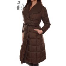 Sötétbarna színű, galléros télikabát S, M, L, XL, 2XL