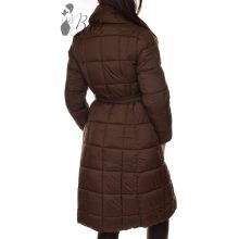 Sötétbarna színű, galléros télikabát S, M, L, XL, 2XL