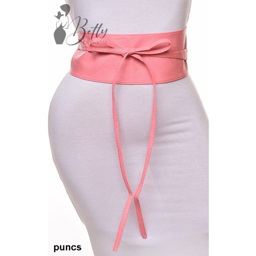 Megkötős, széles műbőr öv