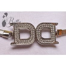 Strasszköves fémdíszes, rugalmas fémöv