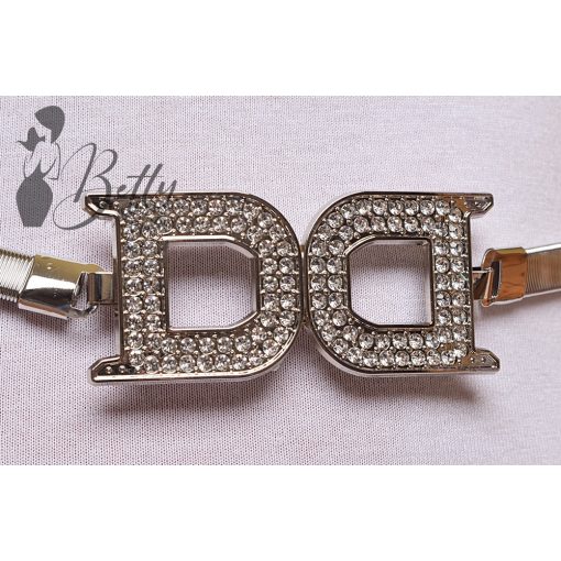 Strasszköves fémdíszes, rugalmas fémöv