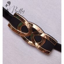 Arany színű csatos, rugalmas fémöv