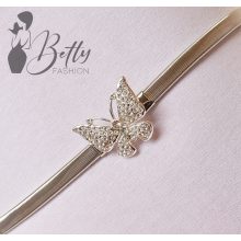 Pillangódíszes, rugalmas fémöv