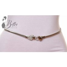 Szívecske díszes, rugalmas fémöv