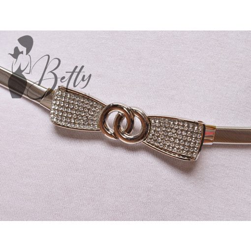 Strasszos masnidíszes, rugalmas fémöv