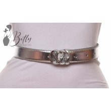 Fémcsatos, műbőr öv