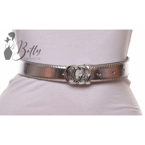 Fémcsatos, műbőr öv