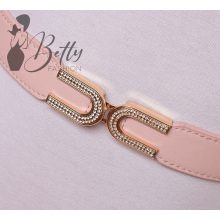 Strasszos díszítésű, gumis öv 