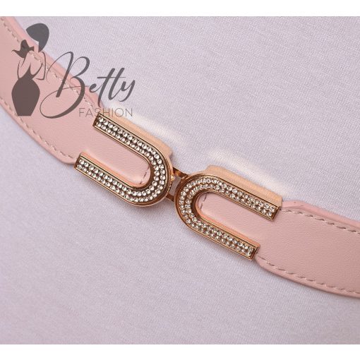 Strasszos díszítésű, gumis öv 