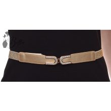 Strasszos díszítésű, gumis öv 