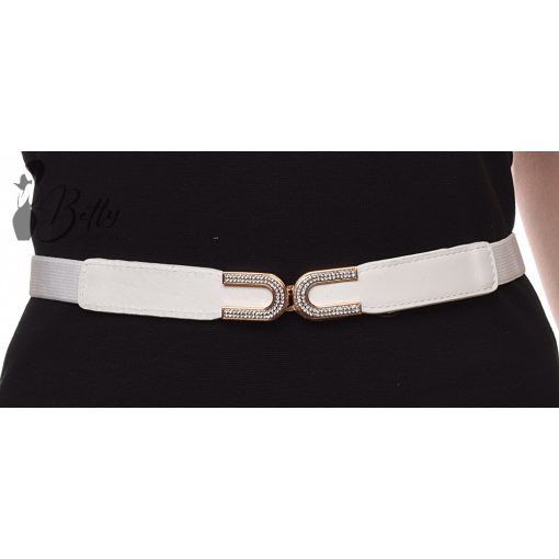 Strasszos díszítésű, gumis öv 