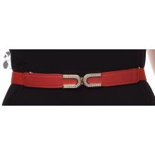 Strasszos díszítésű, gumis öv 