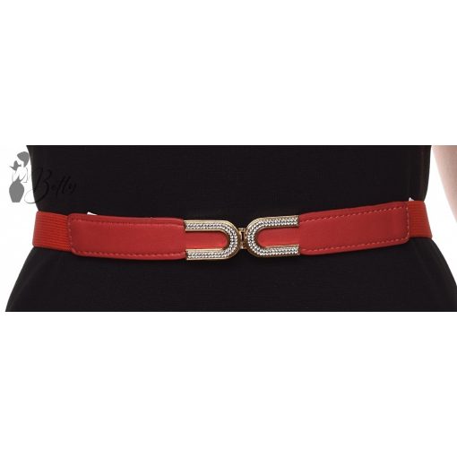 Strasszos díszítésű, gumis öv 