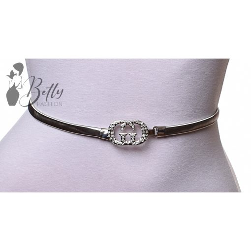 Strasszköves fémdíszes, rugalmas fémöv