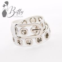 Ezüst fémkarika díszes öv