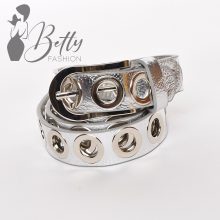 Ezüst fémkarika díszes öv