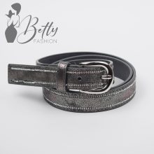 Strasszkő díszes, műbőr öv