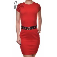 Fémkarika díszes, gumis öv 