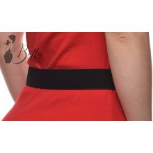 Fémkarika díszes, gumis öv 