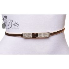 Strasszkő díszes fémcsatos öv