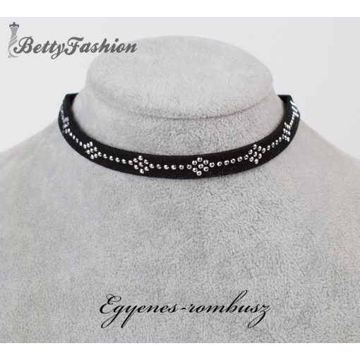 Strasszos díszítésű choker