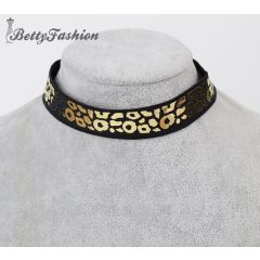 Arany mintás gumis choker