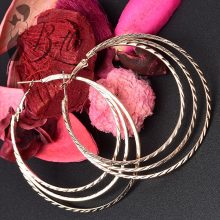 Három soros karika fülbevaló