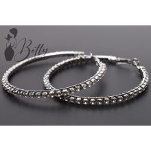 Strasszköves karika fülbevaló