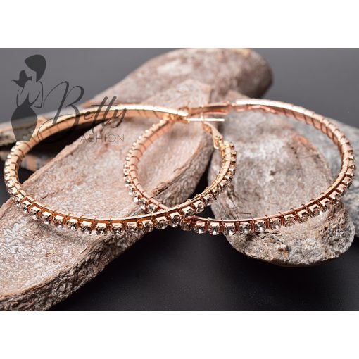 Strasszköves karika fülbevaló