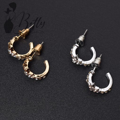 Strasszköves csillagmintás fülbevaló