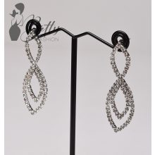 Strasszköves fülbevaló